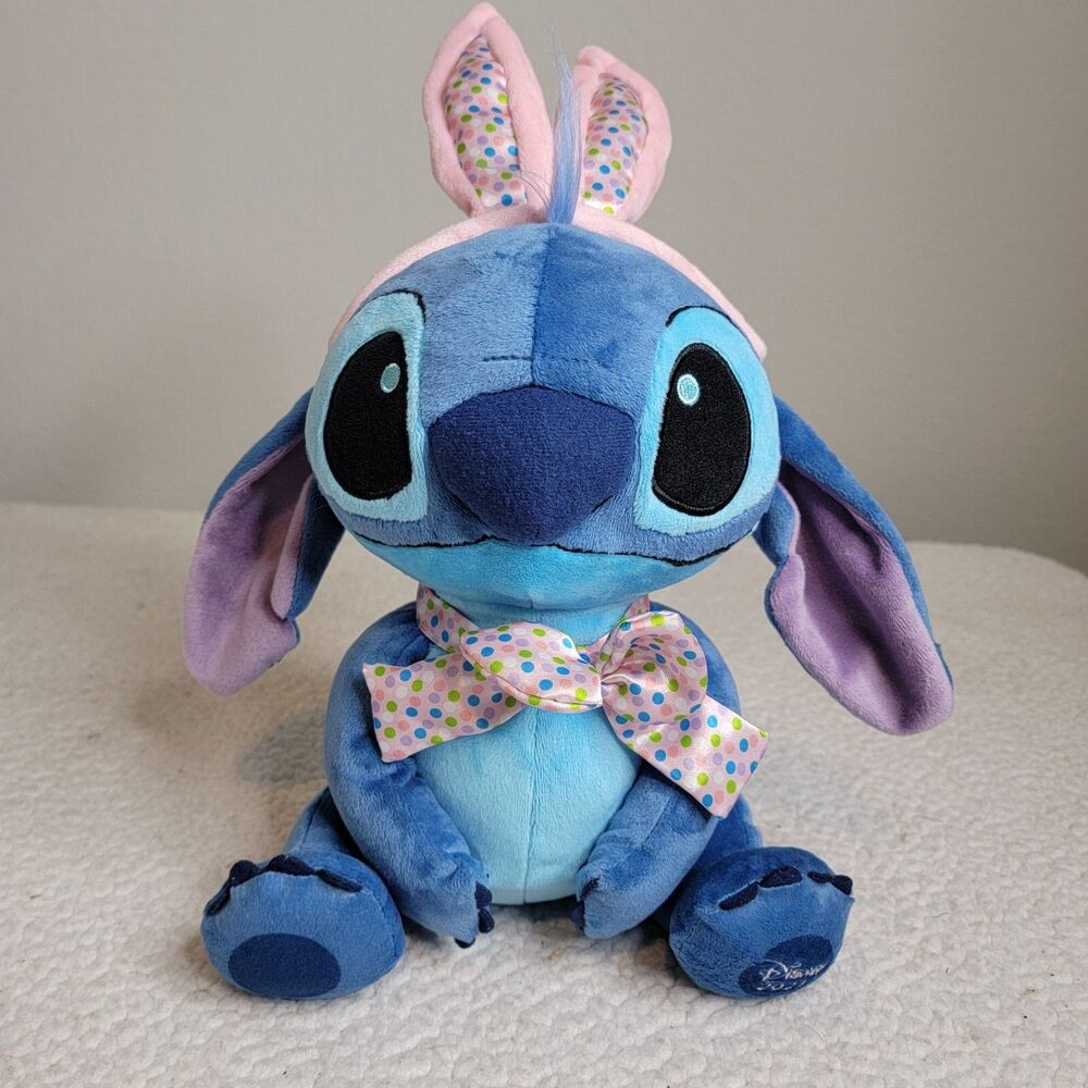 Disney Easter Stitch w/Bunny Ears Plush Character from Lilo & Stitch 2023